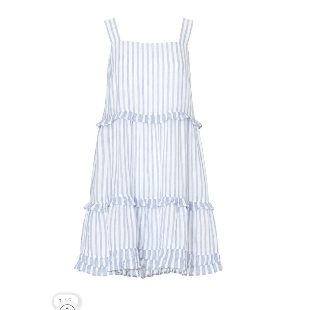 Rails Blue and White Striped Dress